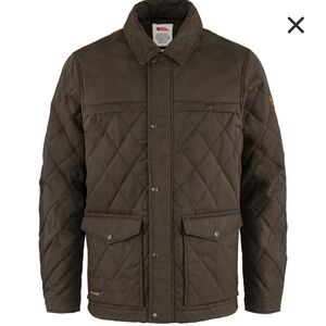 Fjallraven Ovik Wool Quilted Jacket  - Field Jacket - Brown - Medium